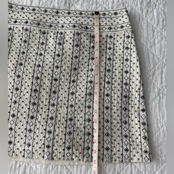 Club Monaco Black and White Beaded Mini Skirt - Picture 5 of 9